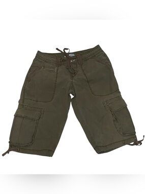 Union Bay Army Green Y2K Cargo Capris Size 0